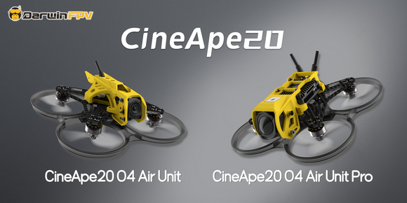 DarwinFPV CineApe20 подходит для O4 / O4 Pro. Совместим с 2-дюймовым FPV-дроном Pavo20 Whoop. Высокопроизводительный FPV-дрон.
