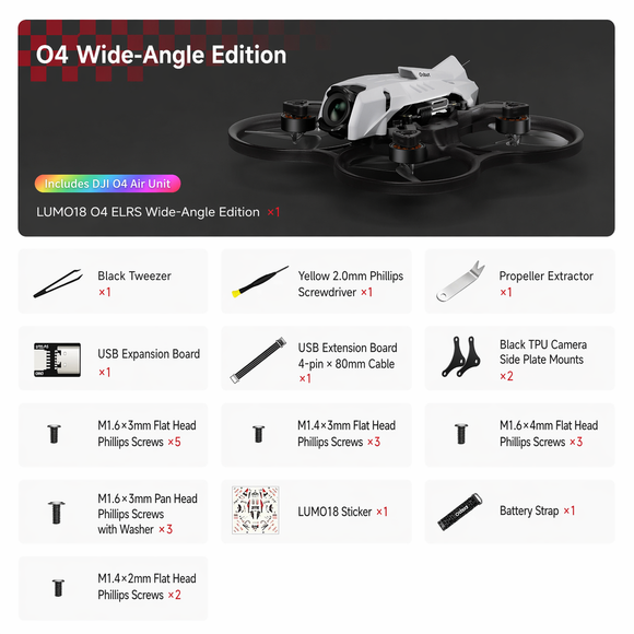 Oxbot Lumo18 1.8-inch SpeedyBee App Parameter Setting for FPV Freestyle Racing DIY Parts