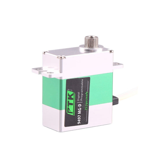 PTK 9497 MG-D 9g Микро Digital Сервопривод с металлическим рулевым механизмом, бесколлекторный двигатель для радиоуправляемых самолетов, вертолетов и вертолётов