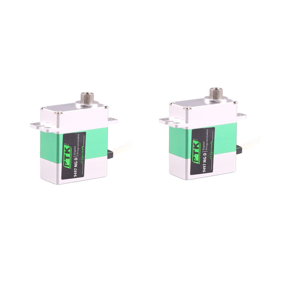 PTK 9497 MG-D 9g Микро Digital Сервопривод с металлическим рулевым механизмом, бесколлекторный двигатель для радиоуправляемых самолетов, вертолетов и вертолётов