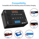 HTRC 80W 6A Mini Smart Battery Charger For 1-6s LiFe/LiHv/Lilon/Lipo Battery 1-15s Nimh Balance RC Charger Car Model Toys-2