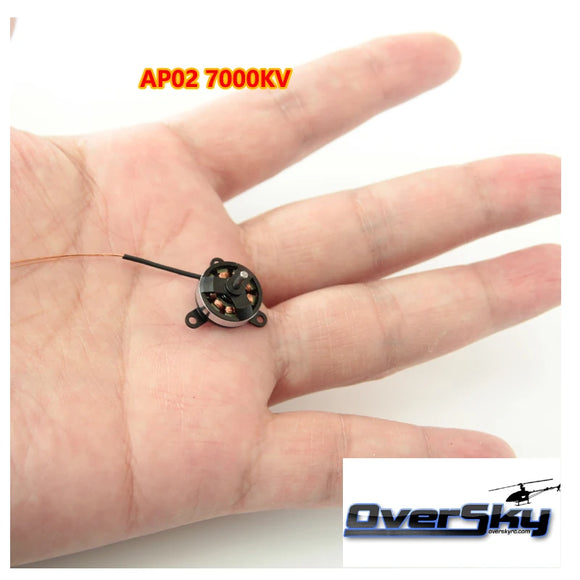 Motor sin escobillas AP02, motor AP02 7000KV de 2 g, micro avión de vuelo interior, fuerza de tracción de 27 g con hélice GWS3020