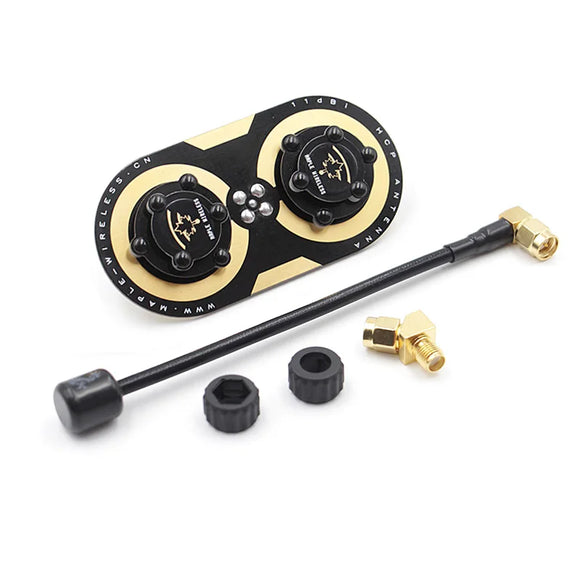 Maple Wireless Updated  11dBi Circularly Polarized Maple Leaf 5.8G Flat Antenna 5500-5800MHz SMA For RC Fatshark SKYZONE Glasses