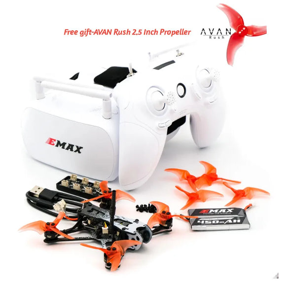 Emax Tinyhawk II 2 Freestyle RTF Kit Drone de course FPV RunCam Nano2 37CH 25/100/200mW VTX Quadricoptère 2S-FrSky Avec Lunettes