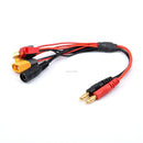 Cable adaptador de cargador DC5.5 de 20 cm, 16AWG, 4.0 mm, conector banana XT60 a 18AWG XT60 XT30 para IMAX B6 ISDT Cargador RC FPV para dron de carreras-5