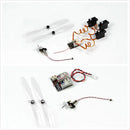 DW DW Hobby Micro Brushed Power System for RC Mini Indoor Airplane 4x12 Brushed Motor Props with Micro Servo Receivers Included - Propellers at ZoneFPV