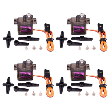 4pcs/lot MG90S Metal Gear Digital 9g Servo For RC Helicopter Airplane Boat Car RC Robot - 0