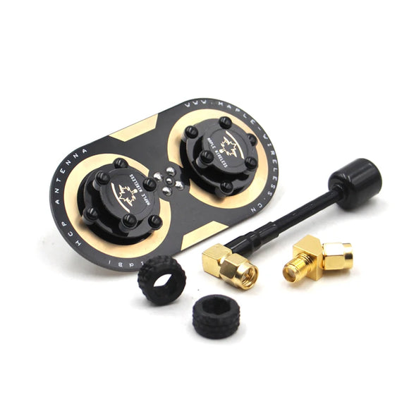 Maple Wireless Updated  11dBi Circularly Polarized Maple Leaf 5.8G Flat Antenna 5500-5800MHz SMA For RC Fatshark SKYZONE Glasses