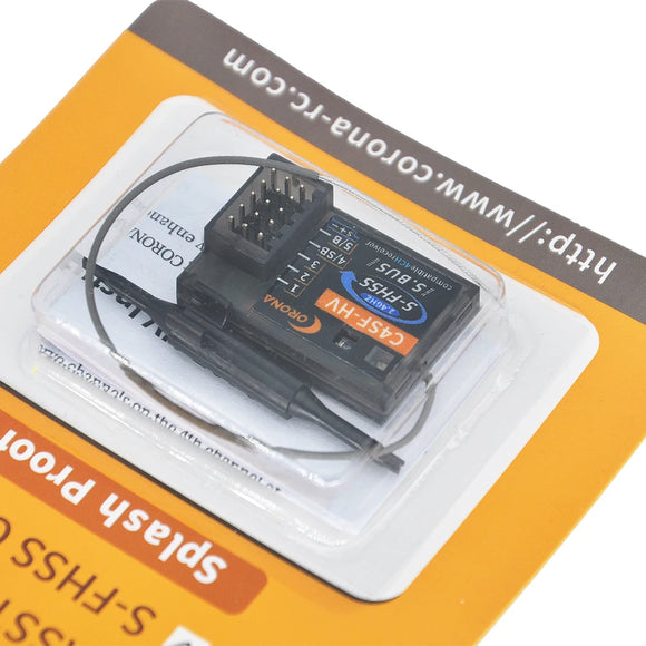 Corona RC C4SF-HV 2.4GHz Futaba FHSS/S-FHSS Compatible Receiver SBUS For 3PL, 3PRKA, 4PLS, 4PX, 4GRS 4PM