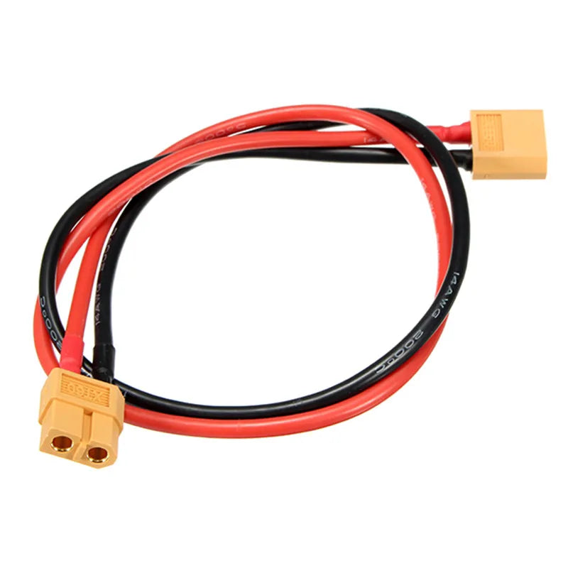 XT60 Female Plug XT60 Male Plug Adapter Connector 400mm 14AWG Silicone ...