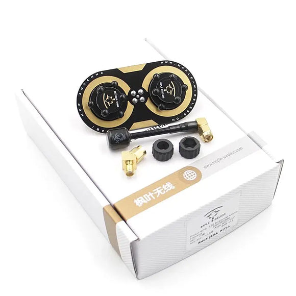 Maple Wireless Updated  11dBi Circularly Polarized Maple Leaf 5.8G Flat Antenna 5500-5800MHz SMA For RC Fatshark SKYZONE Glasses