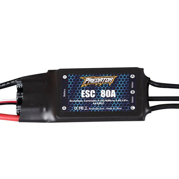 FMS ESC Speed Control Brusheless 6A 12A 20A 40A 50A 60A 80A  100A 120A New Predator RC Airplane Model Plane Avion Spare Parts