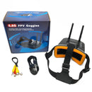 3 channel Dual Video camera CMOS 1000TVL fpv camera with 5.8G 40CH Dual Antennas 3 Inch FPV Goggles Video Glasses Headset HD-6