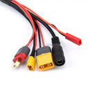 Cable adaptador de cargador DC5.5 de 20 cm, 16AWG, 4.0 mm, conector banana XT60 a 18AWG XT60 XT30 para IMAX B6 ISDT Cargador RC FPV para dron de carreras-6