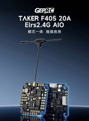 GEPRC TAKER G4 45A AIO OSD G473 Repülésvezérlő BLHELIS 45A ESC FET / GEPRC TAKER F405 20A Elrs2.4G 2~4S AIO-4