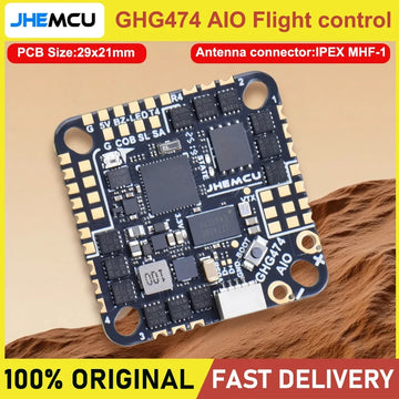 JHEMCU GHG474AIO OSD Flight Controller Built-in 45A BLheliS 2-6S 4in1 Brushless ESC for Toothpick RC FPV Racing Drone - 0