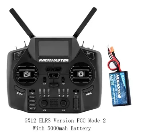 Hot Sale Radiomaster GX12 1000HZ 3D Digital CNC Hall Gimbal Dual Band Antenna Gemini XROSSBAND EXpressLRS Radio Controller