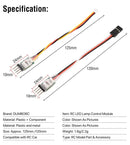 DUMBORC 3CH LED Lamp Light Controller Switch Panel System Turn on/off  ZH1.5/JR Plug for RC Mini Car Fixed-wing Aircraft Parts-6