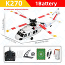 WLtoys K270 RC Helicopter 2.4G 6-Aixs Gyroscope 4CH Altitude Hold Optical Flow Brushless Remote Control Helicopter Toys For Kid
