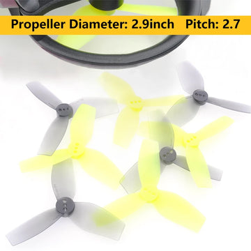 4/10Pairs HQProp HQ DT2.9X2.7X3 2927 Propeller 3-Blade CW&CCW PC Props For DJI Avata RC FPV Cinewhoop Drone Quadcopter Freestyle - 0