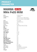Diatone MAMBA MK4 F405 MINI Flight Control F4 FC 20x20mm/M2 OSD/Blackbox/ Barometer MPU6000 Or ICM42688 For RC Model-4