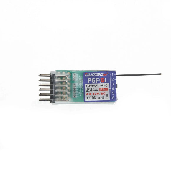 DUMBORC P6FG P10FG P6DC P4FMG 4CH 6CH 10CH Mini Receiver 2.4G 4.8-10V Voltage Return for X6 DDF-350 Transmitter RC Car Boat Tank