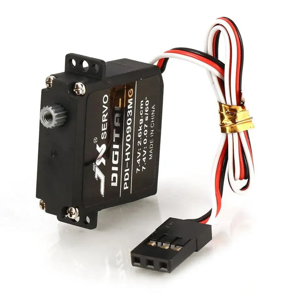 JX Миниатюрный бесколлекторный сервопривод 2,6 кг PDI-HV0903MG Digit Металлические шестерни, микромотор DC6~7,4 В для радиоуправляемых автомобилей, самолетов, гоночных дронов