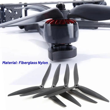 1/2Pairs 9045/1050 9/10inch 3-Blade Propellers Black-Carbon Reinforced Nylon CCW+CW for 9 inch 10inch Frame RC FPV Drone Parts - 0