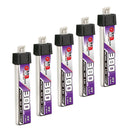 5PCS GAONENG GNB 1S 300mAh 3.8V 60C HV 4.35V Lipo Battery PH2.0 Plug For Happymodel Mobula7 Snapper BetaFPV 65S US65 Whoop Drone-4