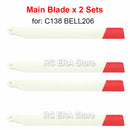 2 Sets RC ERA Main Rotor Blades for C032 UH1 Huey C138 Pro Bell206 C184 MD500 C186 C187 C189 C190 RC Helicopter Parts image 4