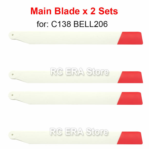2 Sets RC ERA Main Rotor Blades for C032 UH1 Huey C138 Pro Bell206 C184 MD500 C186 C187 C189 C190 RC Helicopter Parts image 4
