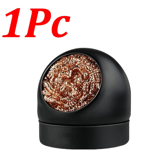 1-14Pcs Soldering Iron Tip Cleaner Desoldering Ball Cleaning Nozzle Tip Clean Brass Wire Sponge Copper Wire Cleaner Ball Tools