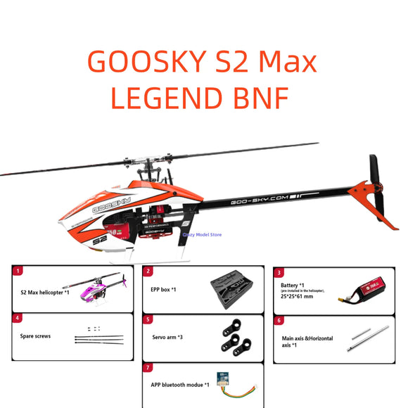In Stock GOOSKY S2 Max LEGEND 6CH 3D Helicopter