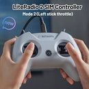 BETAFPV LiteRadio 2 SIM Controller Mode 2 Triple-Mode Simulator Controller 8Channel Type-C Port for DJI /PhoenicRC6 /AeroFlyRC8-2