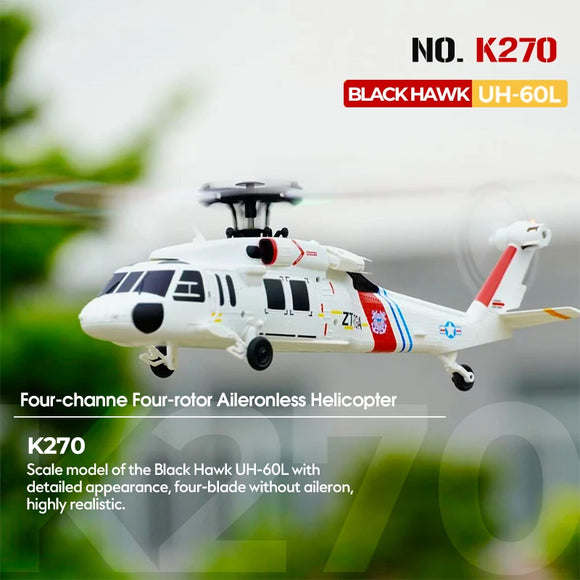 WLtoys K270 RC Helicopter 2.4G 6-Aixs Gyroscope 4CH Altitude Hold Optical Flow Brushless Remote Control Helicopter Toys For Kid