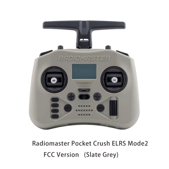 Radiomaster Pocket Crush 2.4GHz ELRS Hall Gimbal Transmitter Remote Control Portable Lightweight Foldable Antenna
