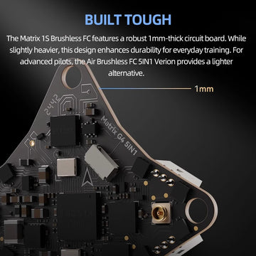 BETAFPV Matrix 1S 5IN1 AIO FC Brushless Flight Controller 2.4G ELRS 400mW VTX For Meteor75 Pro Whoop Quadcopter Racing Freestyle - 0