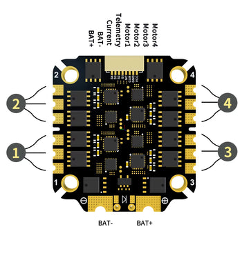 Aocoda RC F465S V4 Stack F405 V4 FC 65A ESC 30X30mm for RC FPV Racing Drone Quadcopter Aircraft Model Parts - 0