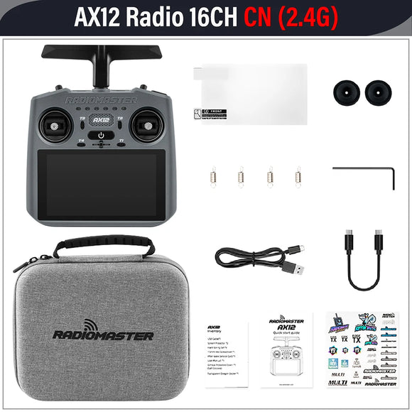 RadioMaster AX12 Android Radio QGroundControl 16CH Remote Control ELRS Output/Input