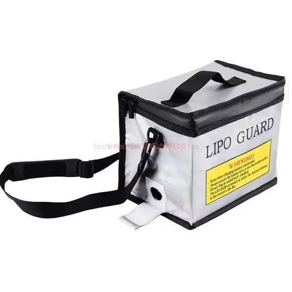 215x145x165mm Lithium Battery Explosion-Proof Bag High Temperature Resistant Fpv Flame Retardant Bag With Battery Hole