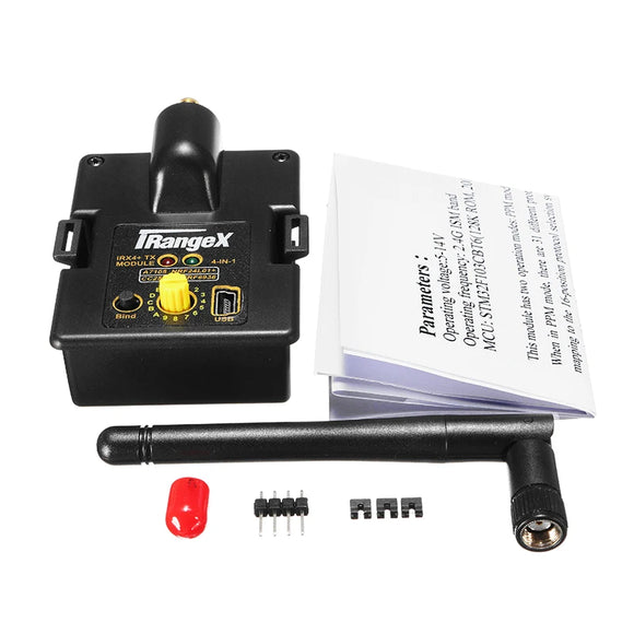 iRangeX IRX4 Plus 2.4G CC2500 NRF24L01 A7105 CYRF6936 4 IN 1 Multiprotocol ARM TX Module With Case