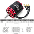 SURPASS HOBBY Motor sin escobillas 2-5S C3530 C3536 C3542 C3548 V2 para aviones RC, multicópteros y motores outrunner sin escobillas-5