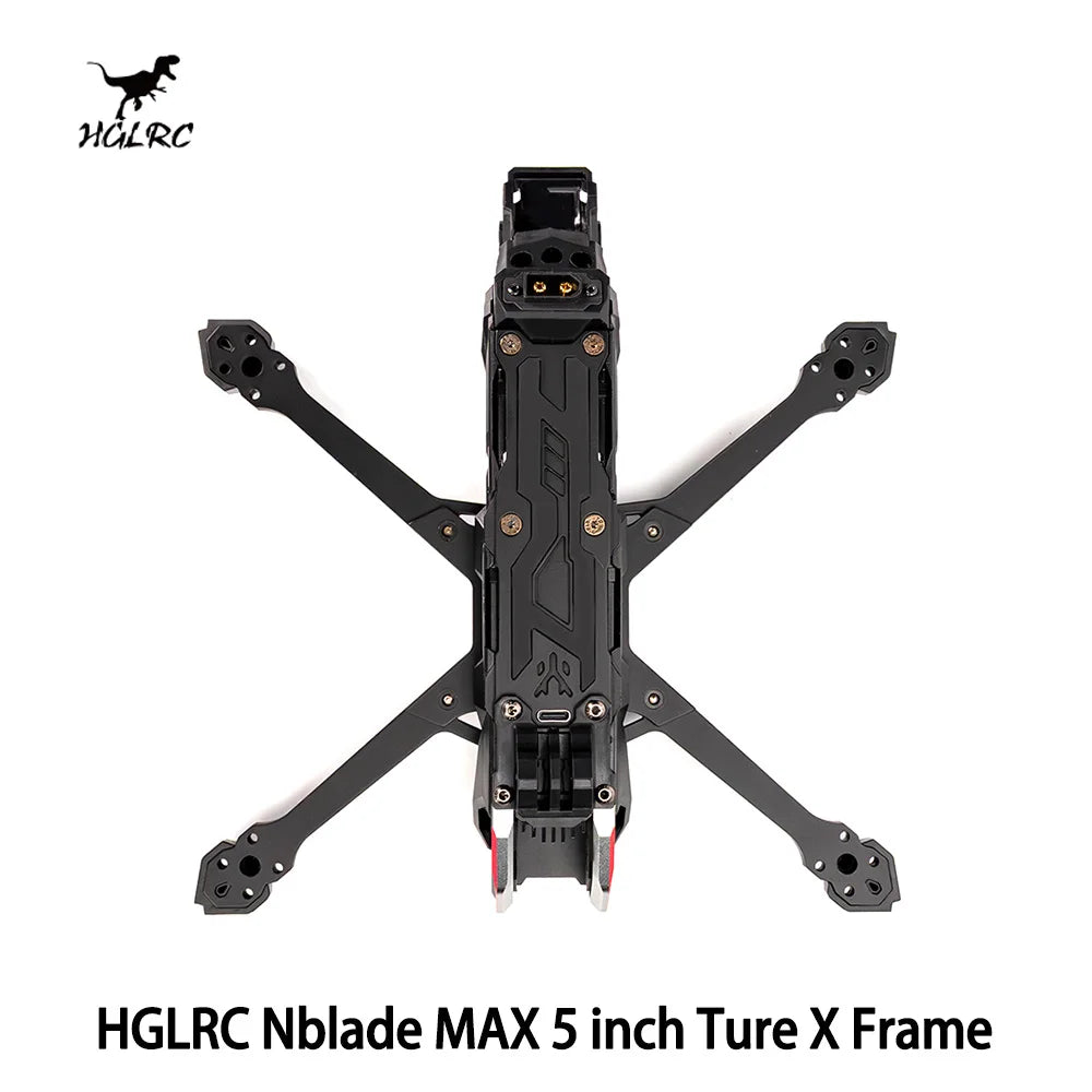 HGLRC Nblade MAX 5inch Ture X / DC Freestyle Cinematic FPV Frame for ...