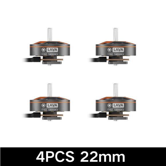 4 pezzi BETAFPV LAVA 1102 14000KV 22/44mm Cavo Lunghezza Motore Brushless per Droni FPV Compatibile con Pavo Femto