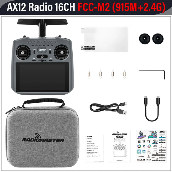 RadioMaster AX12 Android Radio QGroundControl 16CH Remote Control ELRS Output/Input