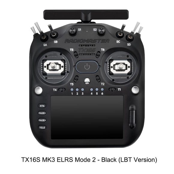 RadioMaster TX16S MK3 Dual-band Gemini V6 Hall Gimbal 5 inch IPS Touchscreen EdgeTX ExpressLRS Radio Controller