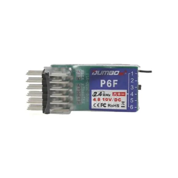 DUMBORC P6FG P10FG P6DC P4FMG 4CH 6CH 10CH Mini Receiver 2.4G 4.8-10V Voltage Return for X6 DDF-350 Transmitter RC Car Boat Tank