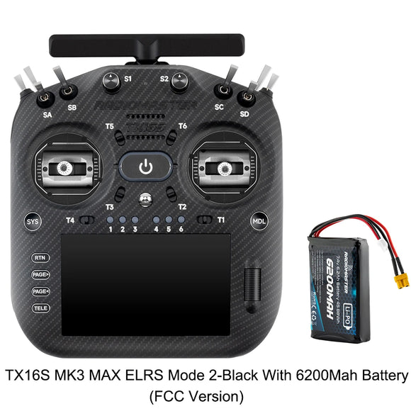RadioMaster TX16S MK3 MAX 2.4GHz 900MHz AG02 CNC Hall Gimbal 5 inch IPS Touchscreen EdgeTX ExpressLRS Radio Controller