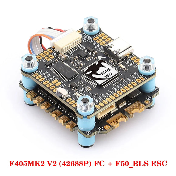 DIATONE MAMBA F405 MK2 V2 (ICM42688P) Flight Controller W/ BLHELI_S F55_BLS 4in1 ESC Dshot 300/600 3-6S for RC FPV Racing Drone