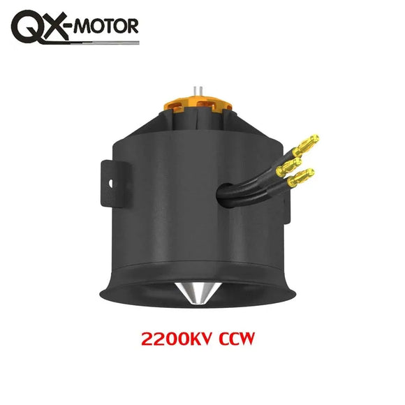 QX-MOTOR Ventola intubata da 70 mm a 12 pale EDF con motore brushless 6S, utilizza ESC da 100 A, adatta per jet, elicotteri, droni e parti ad ala fissa